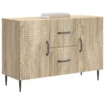 vidaXL Servírovacia skriňa so zásuvkou Dub sonoma 89 x 34,5 x 60 cm – Obrázok 3