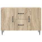 vidaXL Servírovacia skriňa so zásuvkou Dub sonoma 89 x 34,5 x 60 cm – Obrázok 6