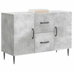 vidaXL Servírovacia skriňa so zásuvkou Betónovo sivá 89 x 34,5 x 60 cm – Obrázok 3
