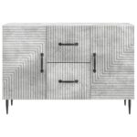 vidaXL Servírovacia skriňa so zásuvkou Betónovo sivá 89 x 34,5 x 60 cm – Obrázok 6