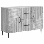 vidaXL Servírovacia skriňa so zásuvkou Sivá sonoma 89 x 34,5 x 60 cm – Obrázok 2