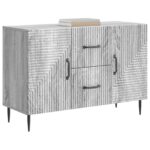 vidaXL Servírovacia skriňa so zásuvkou Sivá sonoma 89 x 34,5 x 60 cm – Obrázok 3