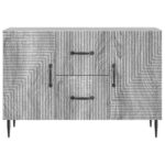 vidaXL Servírovacia skriňa so zásuvkou Sivá sonoma 89 x 34,5 x 60 cm – Obrázok 6