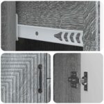 vidaXL Servírovacia skriňa so zásuvkou Sivá sonoma 89 x 34,5 x 60 cm – Obrázok 9