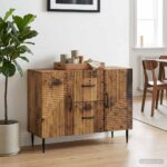 vidaXL Servírovacia skriňa so zásuvkou Staré drevo 89 x 34,5 x 60 cm – Obrázok 4