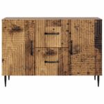 vidaXL Servírovacia skriňa so zásuvkou Staré drevo 89 x 34,5 x 60 cm – Obrázok 6