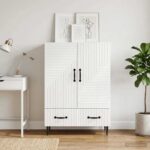 vidaXL Servírovacia skriňa Biela 66 x 34,5 x 95 cm Kompozitné drevo