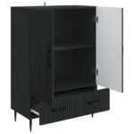 vidaXL Servírovacia skriňa Čierna 66 x 34,5 x 95 cm Kompozitné drevo – Obrázok 4
