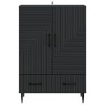 vidaXL Servírovacia skriňa Čierna 66 x 34,5 x 95 cm Kompozitné drevo – Obrázok 5