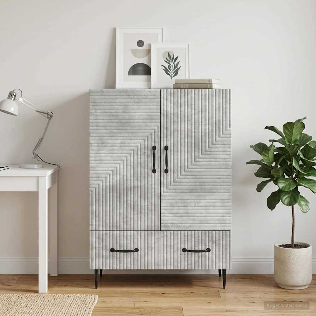 894898_1.jpg vidaXL Servírovacia skriňa so zásuvkou Betónovo sivá 66 x 34,5 x 95 cm – Obrázok 1