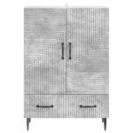 vidaXL Servírovacia skriňa so zásuvkou Betónovo sivá 66 x 34,5 x 95 cm – Obrázok 5