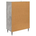 vidaXL Servírovacia skriňa so zásuvkou Betónovo sivá 66 x 34,5 x 95 cm – Obrázok 7