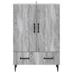 vidaXL Servírovacia skriňa so zásuvkou Sivá sonoma 66 x 34,5 x 95 cm – Obrázok 5