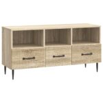 vidaXL TV skrinka Dub sonoma 102 x 34,5 x 50 cm Kompozitné drevo – Obrázok 2