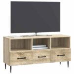 vidaXL TV skrinka Dub sonoma 102 x 34,5 x 50 cm Kompozitné drevo – Obrázok 3