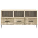 vidaXL TV skrinka Dub sonoma 102 x 34,5 x 50 cm Kompozitné drevo – Obrázok 6