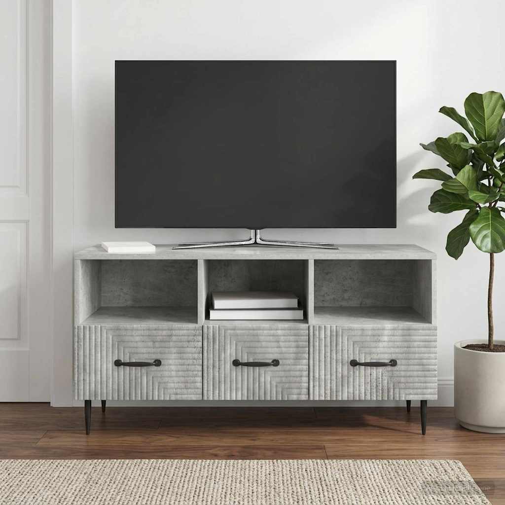 894908_1.jpg vidaXL TV skrinka Betónovo sivá 102 x 34,5 x 50 cm Kompozitné drevo – Obrázok 1