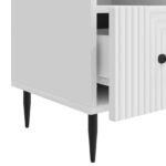 vidaXL TV skrinka Biela s vysokým leskom 102 x 34,5 x 50 cm – Obrázok 9