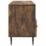 vidaXL TV skrinka Dymový dub 102 x 34,5 x 50 cm Kompozitné drevo – Obrázok 7