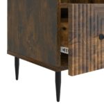 vidaXL TV skrinka Dymový dub 102 x 34,5 x 50 cm Kompozitné drevo – Obrázok 9