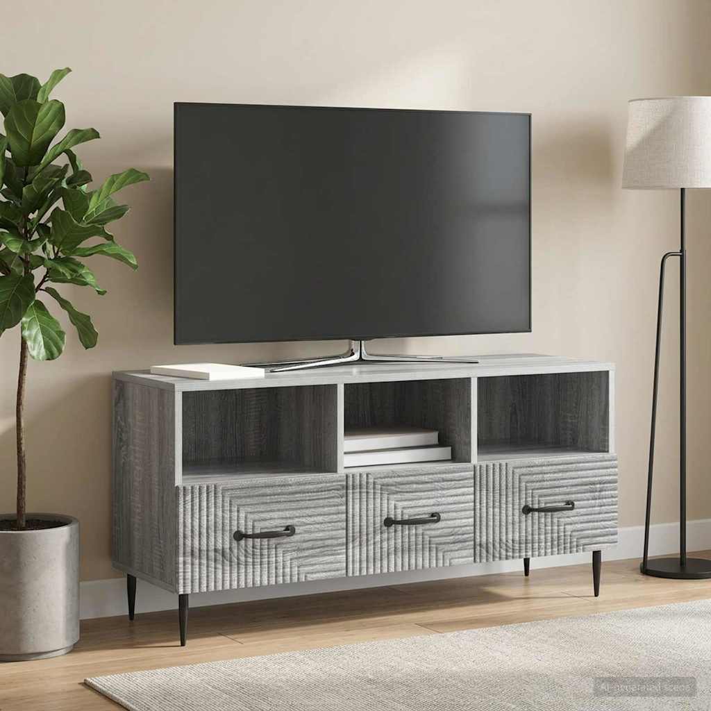 894911_1.jpg vidaXL TV skrinka Sivá sonoma 102 x 34,5 x 50 cm Kompozitné drevo – Obrázok 1
