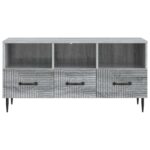 vidaXL TV skrinka Sivá sonoma 102 x 34,5 x 50 cm Kompozitné drevo – Obrázok 6