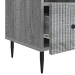 vidaXL TV skrinka Sivá sonoma 102 x 34,5 x 50 cm Kompozitné drevo – Obrázok 9