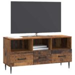 vidaXL TV skrinka Staré drevo 102 x 34,5 x 50 cm Kompozitné drevo – Obrázok 3