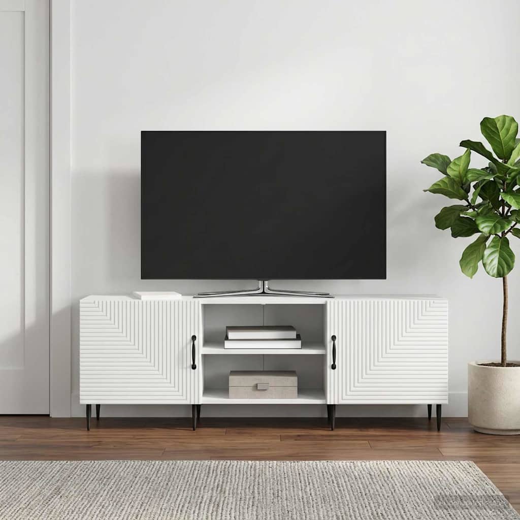 894915_1.jpg vidaXL TV skrinka Biela 150 x 31 x 50 cm Kompozitné drevo – Obrázok 1
