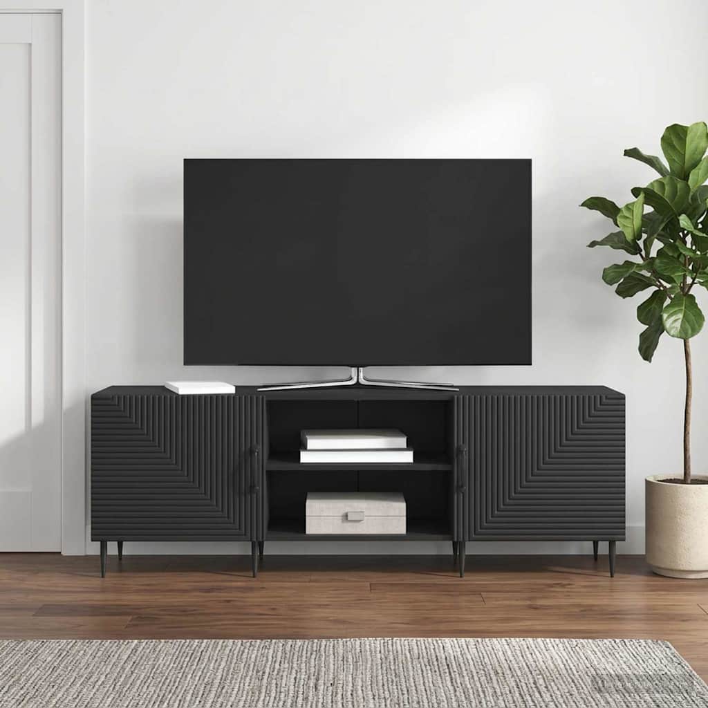 894916_1.jpg vidaXL TV skrinka Čierna 150 x 31 x 50 cm Kompozitné drevo – Obrázok 1