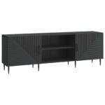 vidaXL TV skrinka Čierna 150 x 31 x 50 cm Kompozitné drevo – Obrázok 2
