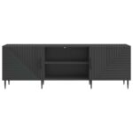 vidaXL TV skrinka Čierna 150 x 31 x 50 cm Kompozitné drevo – Obrázok 6
