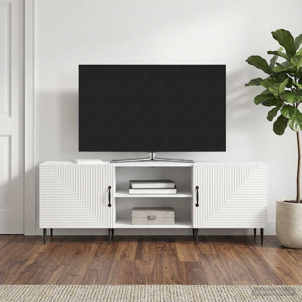 894919_1.jpg vidaXL TV skrinka Biela s vysokým leskom 150 x 31 x 50 cm – Obrázok 1