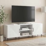 vidaXL TV skrinka Biela s vysokým leskom 150 x 31 x 50 cm – Obrázok 4