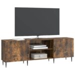 vidaXL TV skrinka Dymový dub 150 x 31 x 50 cm Kompozitné drevo – Obrázok 3