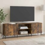 vidaXL TV skrinka Dymový dub 150 x 31 x 50 cm Kompozitné drevo – Obrázok 4