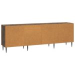 vidaXL TV skrinka Dymový dub 150 x 31 x 50 cm Kompozitné drevo – Obrázok 8