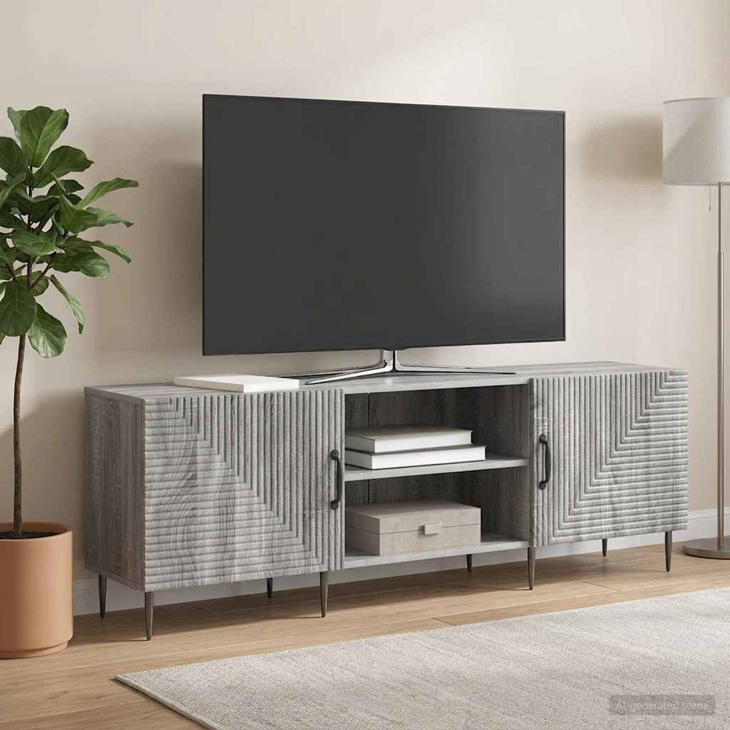 894921_1.jpg vidaXL TV skrinka Sivá sonoma 150 x 31 x 50 cm Kompozitné drevo – Obrázok 1