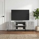 vidaXL TV skrinka Sivá sonoma 150 x 31 x 50 cm Kompozitné drevo – Obrázok 4