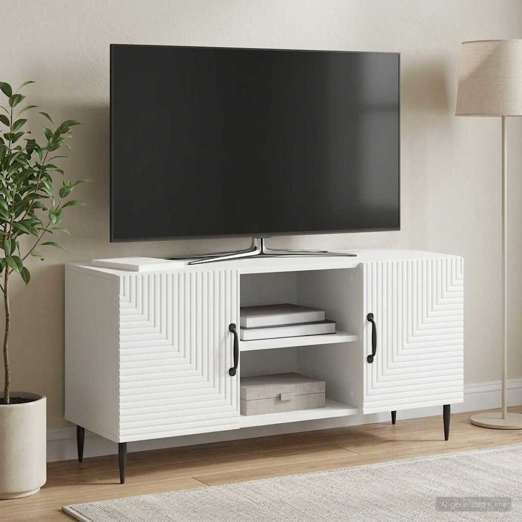 894925_1.jpg vidaXL TV skrinka Biela 102 x 34,5 x 50 cm Kompozitné drevo – Obrázok 1