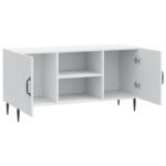 vidaXL TV skrinka Biela 102 x 34,5 x 50 cm Kompozitné drevo – Obrázok 5