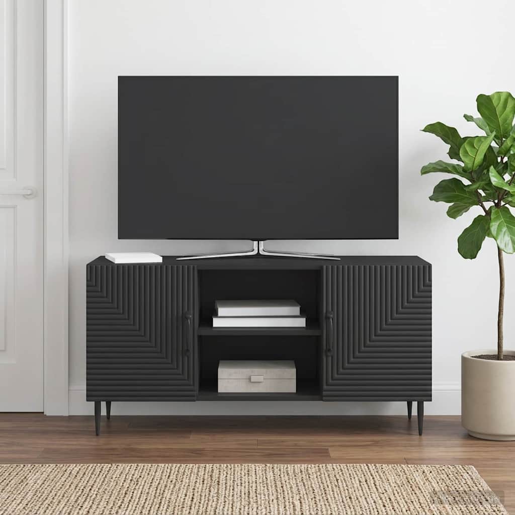 894926_1.jpg vidaXL TV skrinka Čierna 102 x 34,5 x 50 cm Kompozitné drevo – Obrázok 1