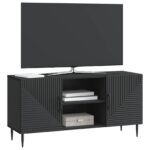 vidaXL TV skrinka Čierna 102 x 34,5 x 50 cm Kompozitné drevo – Obrázok 3