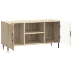 vidaXL TV skrinka Dub sonoma 102 x 34,5 x 50 cm Kompozitné drevo – Obrázok 5