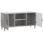 vidaXL TV skrinka Betónovo sivá 102 x 34,5 x 50 cm Kompozitné drevo – Obrázok 5