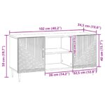 vidaXL TV skrinka Biela s vysokým leskom 102 x 34,5 x 50 cm – Obrázok 12