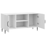 vidaXL TV skrinka Biela s vysokým leskom 102 x 34,5 x 50 cm – Obrázok 5