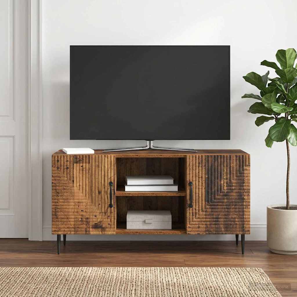 894933_1.jpg vidaXL TV skrinka Staré drevo 102 x 34,5 x 50 cm Kompozitné drevo – Obrázok 1