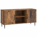 vidaXL TV skrinka Staré drevo 102 x 34,5 x 50 cm Kompozitné drevo – Obrázok 2