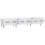 vidaXL TV skrinka Biela 147 x 34,5 x 30 cm Kompozitné drevo – Obrázok 5